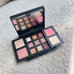 Brand New Tarte Black Compact with Pink Starry Design